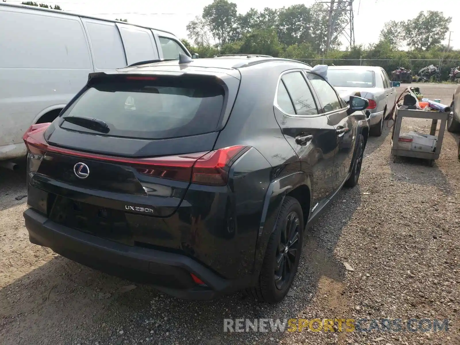 4 Фотография поврежденного автомобиля JTHP9JBH8M2045371 LEXUS UX 250H 2021