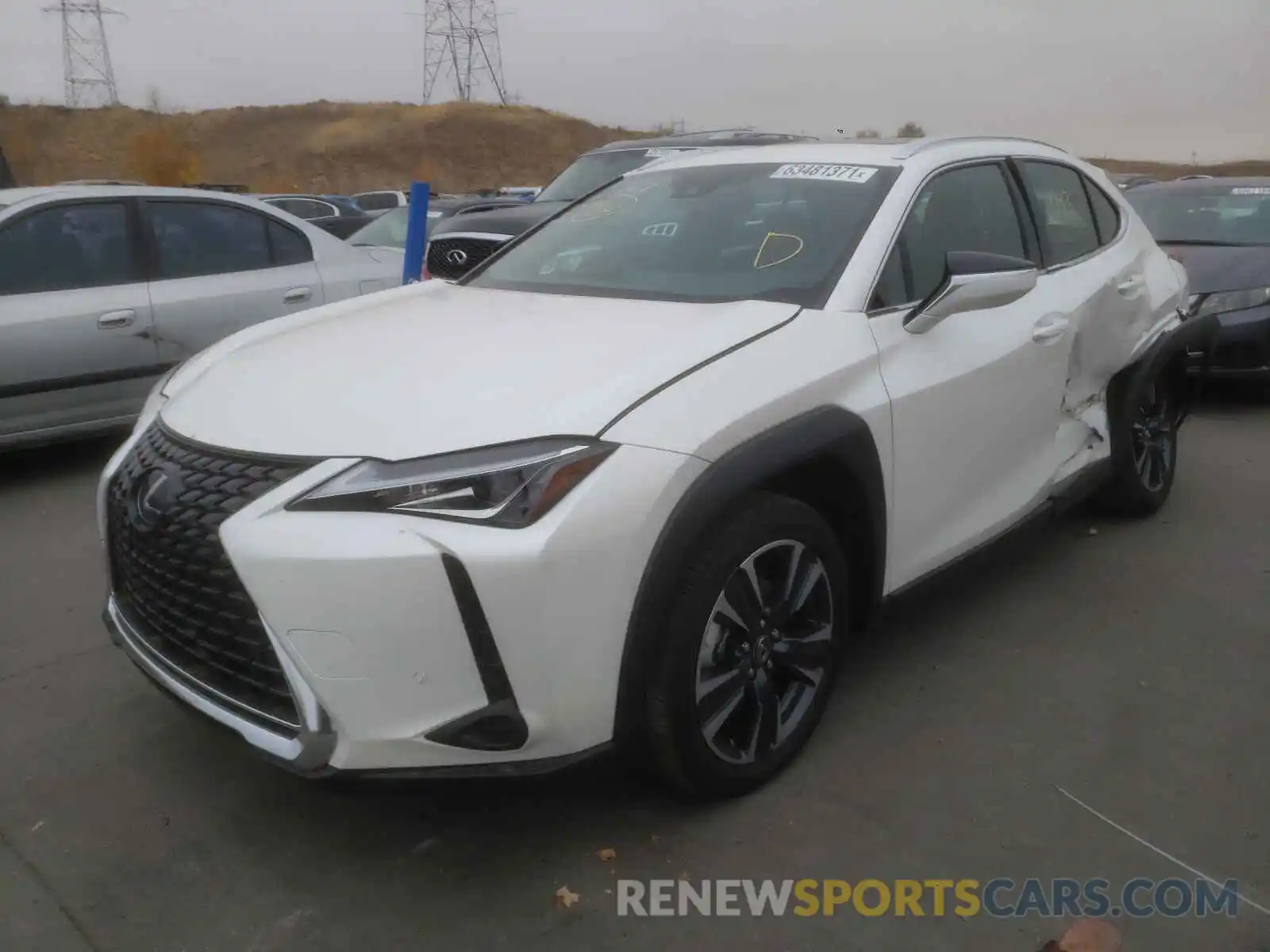 2 Фотография поврежденного автомобиля JTHP9JBH9M2051860 LEXUS UX 250H 2021