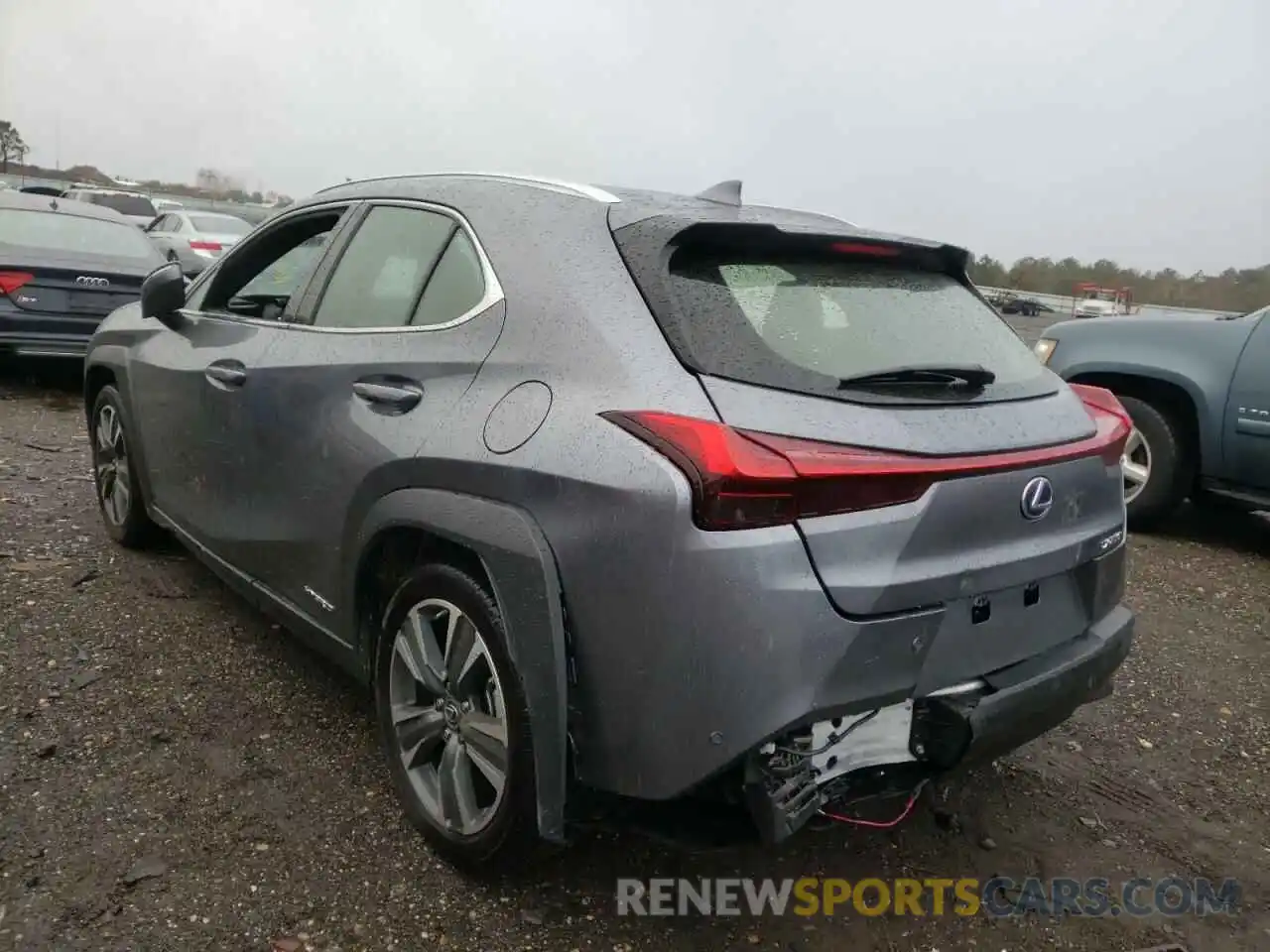 3 Фотография поврежденного автомобиля JTHP9JBHXM2037529 LEXUS UX 250H 2021