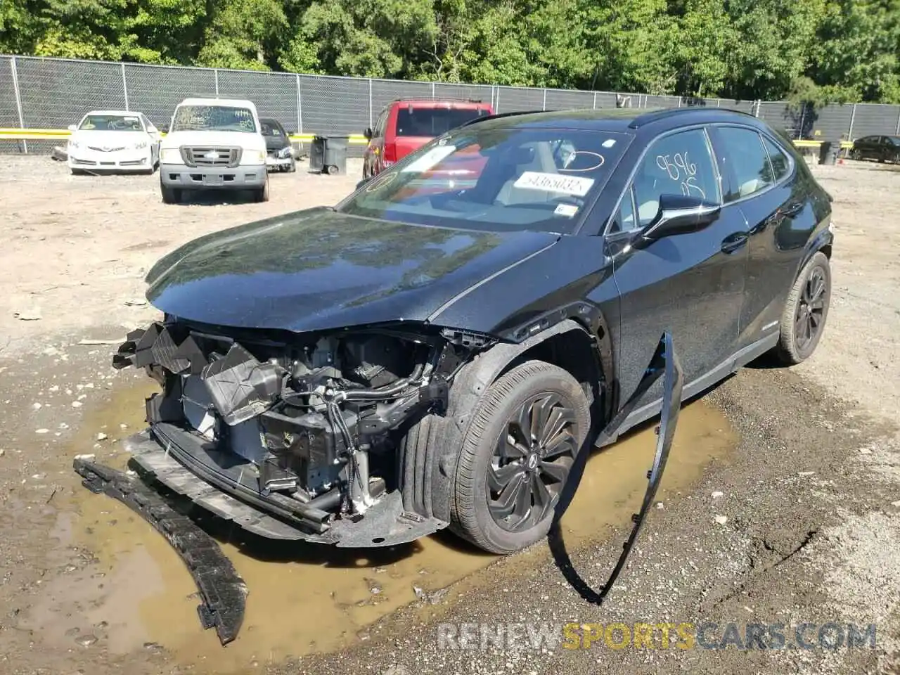 2 Фотография поврежденного автомобиля JTHP9JBHXM2045694 LEXUS UX 250H 2021