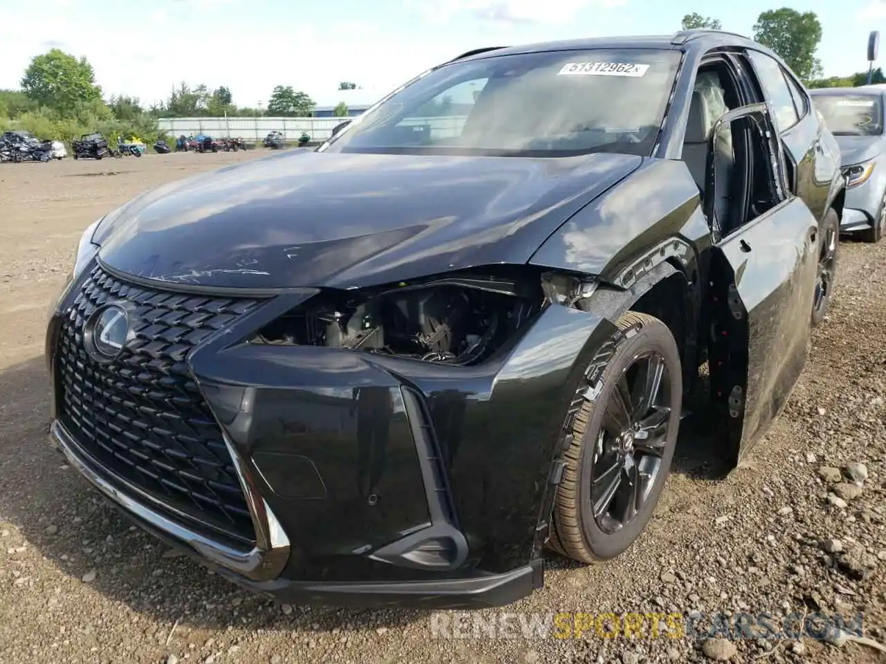 2 Фотография поврежденного автомобиля JTHP9JBHXM2046215 LEXUS UX 250H 2021