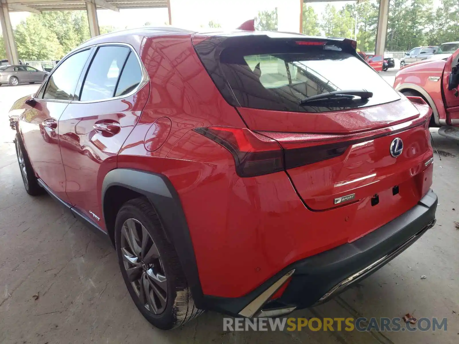 3 Фотография поврежденного автомобиля JTHR9JBH2M2039445 LEXUS UX 250H 2021