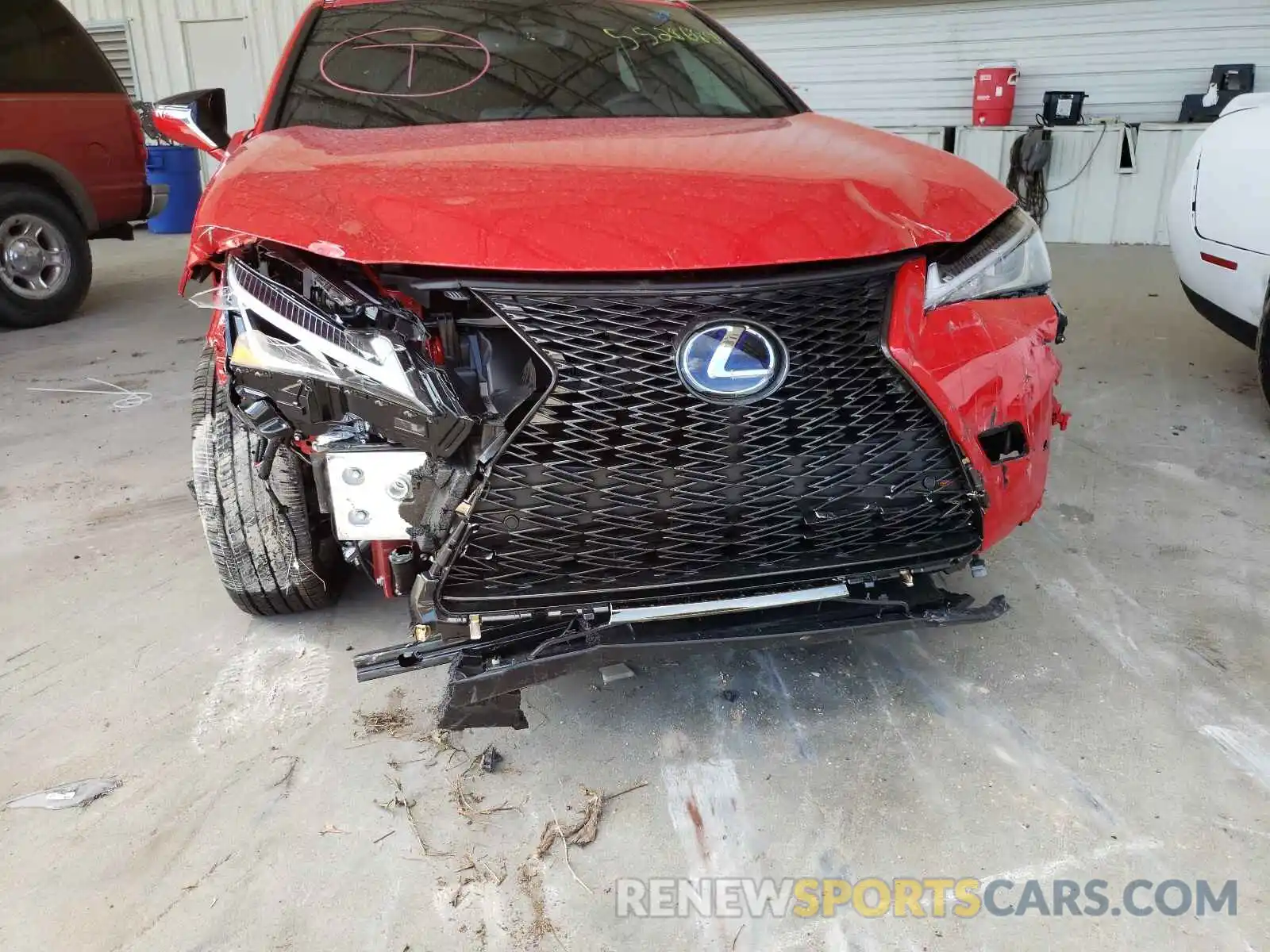 9 Фотография поврежденного автомобиля JTHR9JBH2M2039445 LEXUS UX 250H 2021