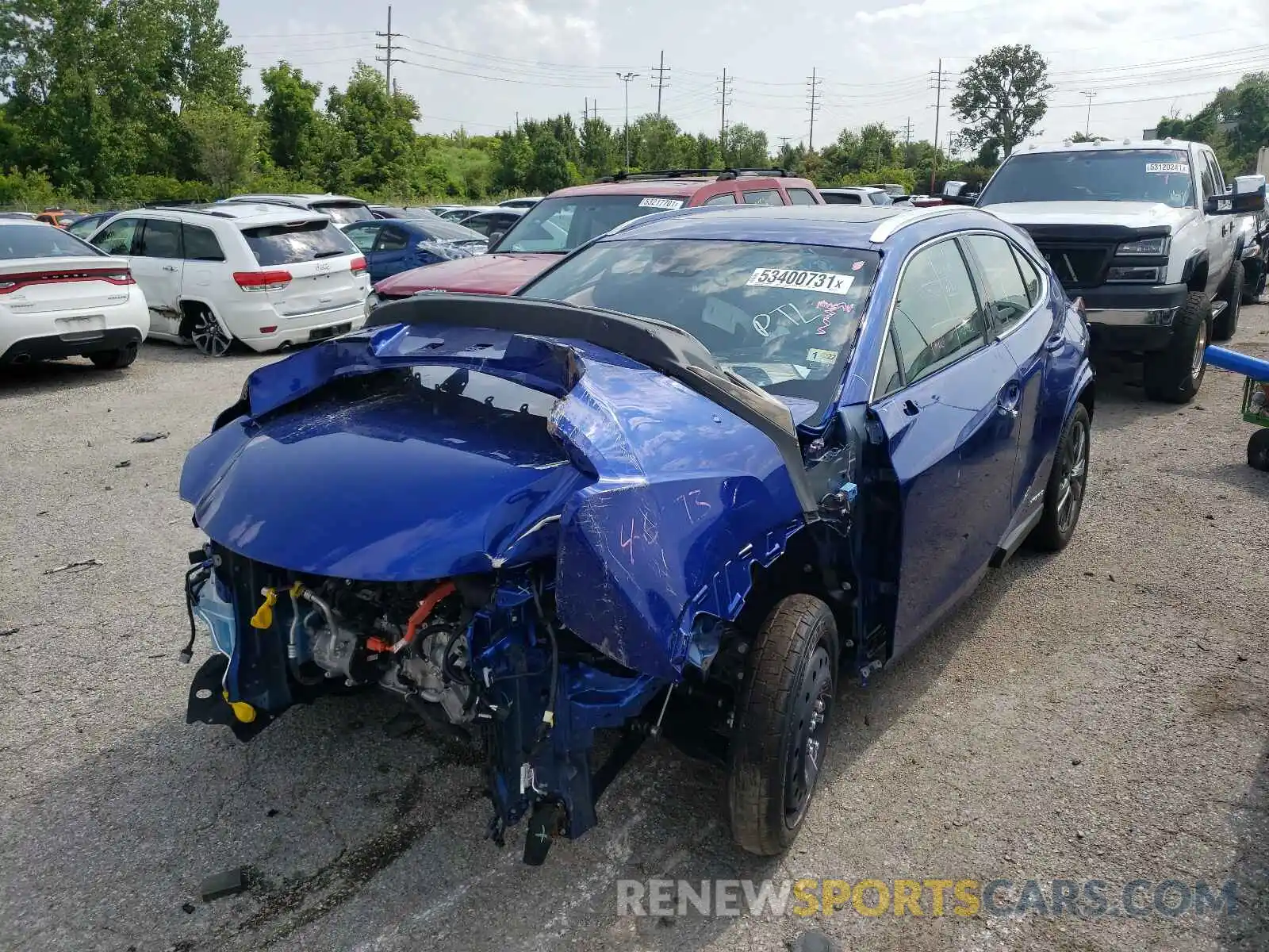 2 Photograph of a damaged car JTHR9JBH7M2038971 LEXUS UX 250H 2021