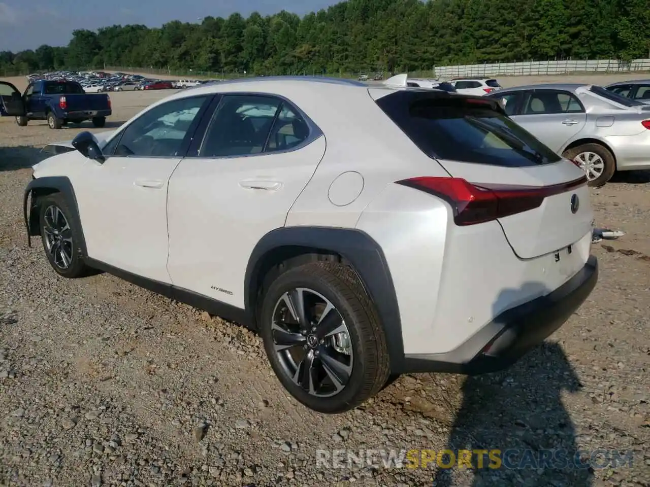 3 Фотография поврежденного автомобиля JTHX9JBH2M2042286 LEXUS UX 250H 2021