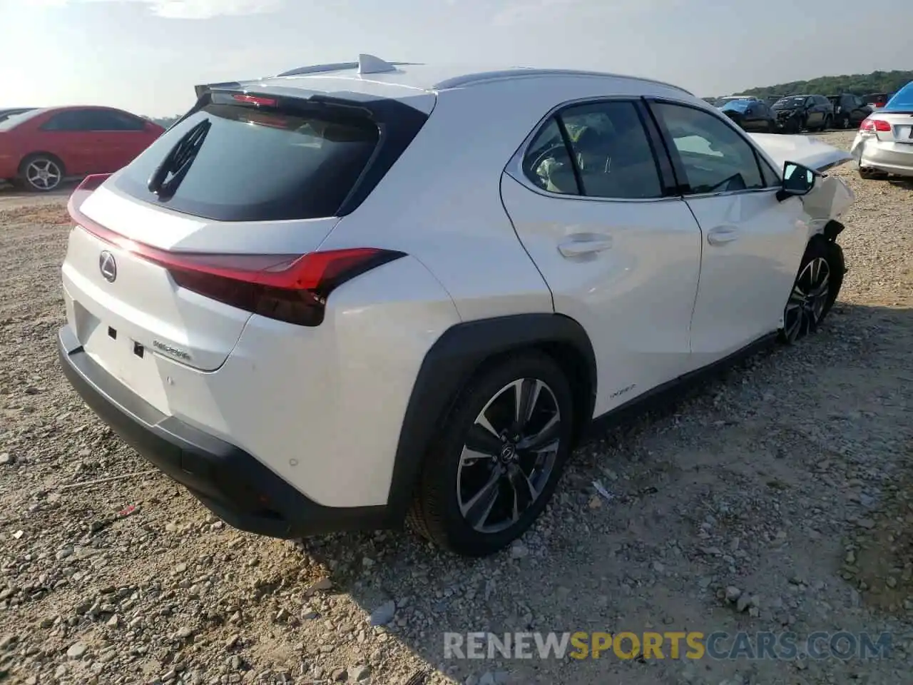 4 Фотография поврежденного автомобиля JTHX9JBH2M2042286 LEXUS UX 250H 2021