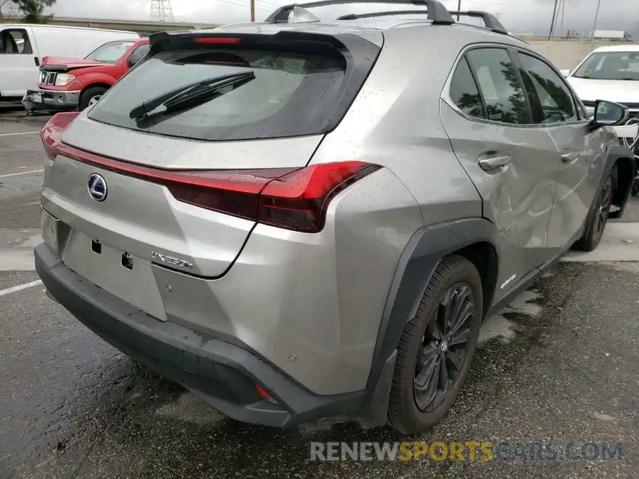 4 Фотография поврежденного автомобиля JTHX9JBH2M2053448 LEXUS UX 250H 2021