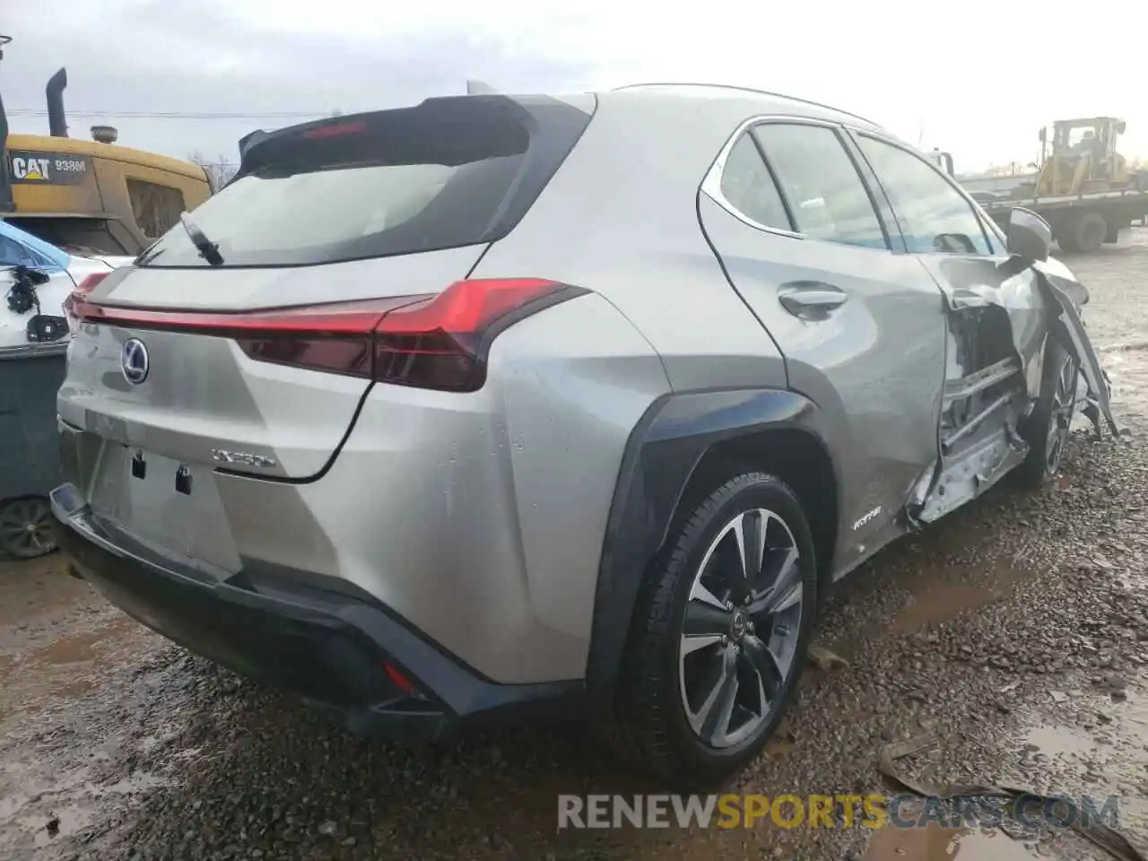 4 Фотография поврежденного автомобиля JTHX9JBH6M2049984 LEXUS UX 250H 2021