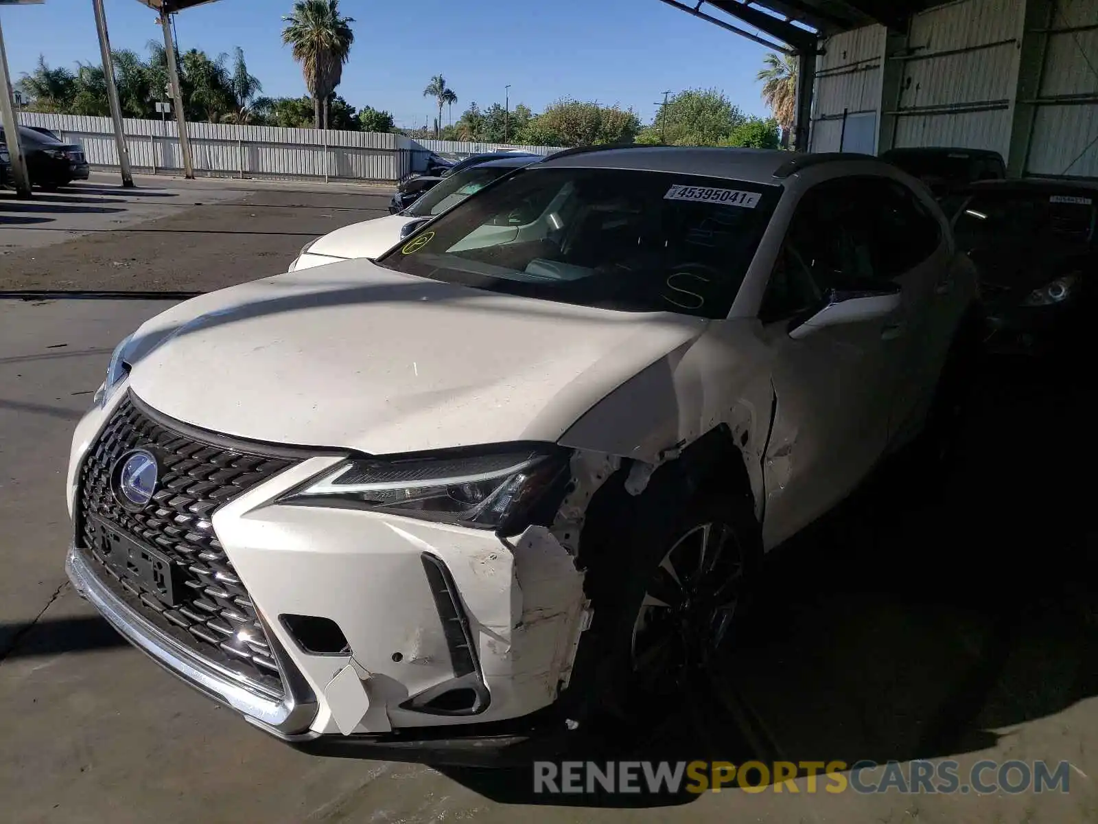 2 Фотография поврежденного автомобиля JTHX9JBH8M2038839 LEXUS UX 250H 2021