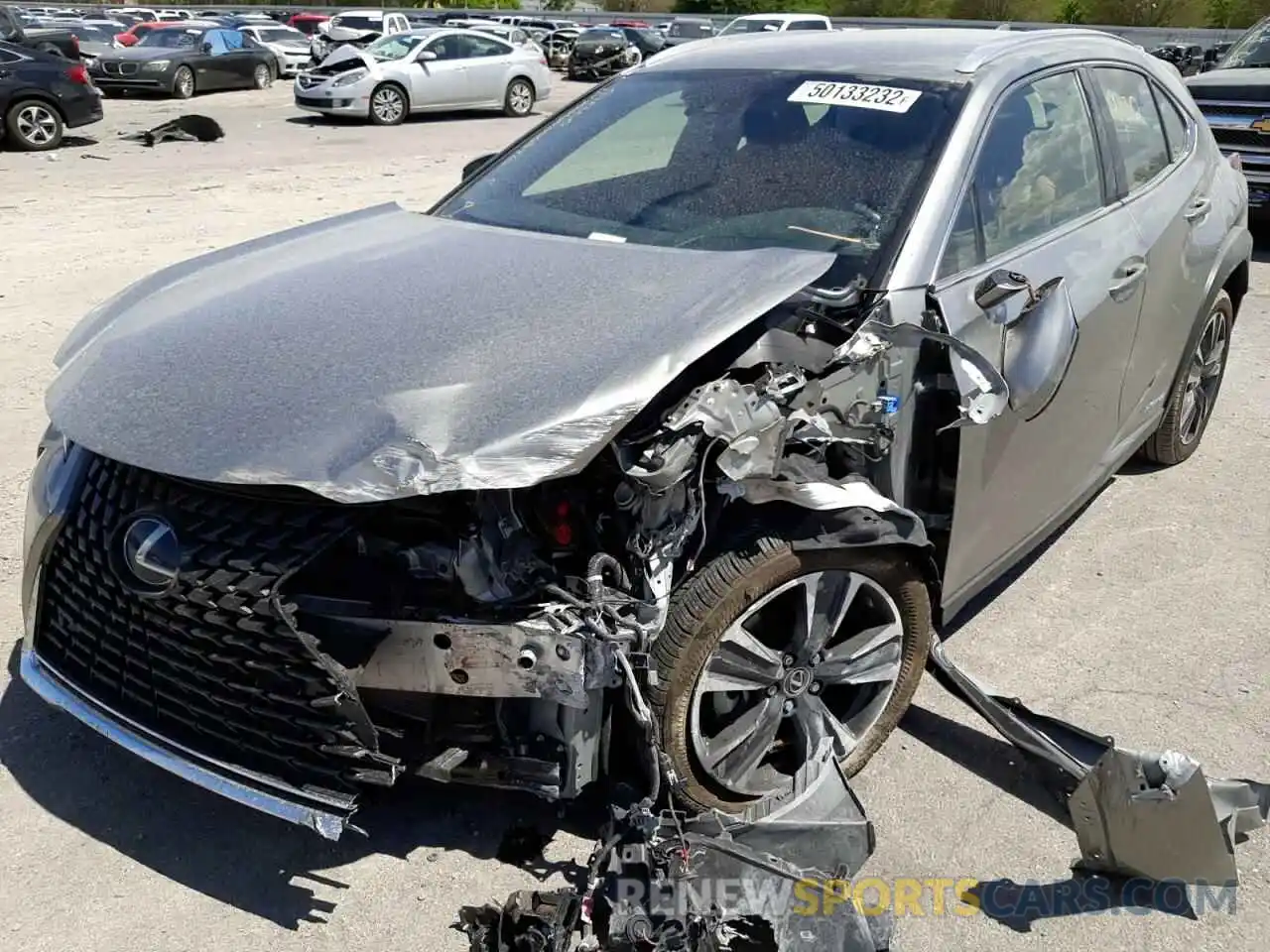 2 Фотография поврежденного автомобиля JTHX9JBH8M2039053 LEXUS UX 250H 2021