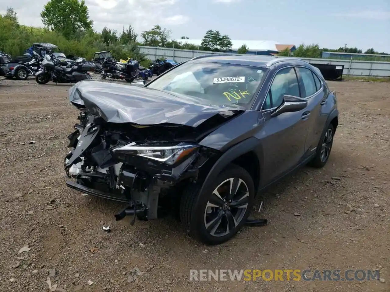 2 Фотография поврежденного автомобиля JTHX9JBH8M2044978 LEXUS UX 250H 2021