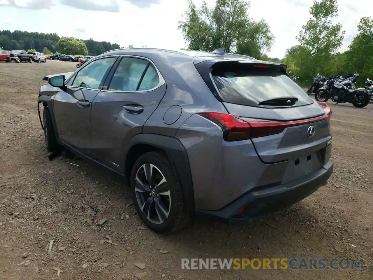 3 Фотография поврежденного автомобиля JTHX9JBH8M2044978 LEXUS UX 250H 2021