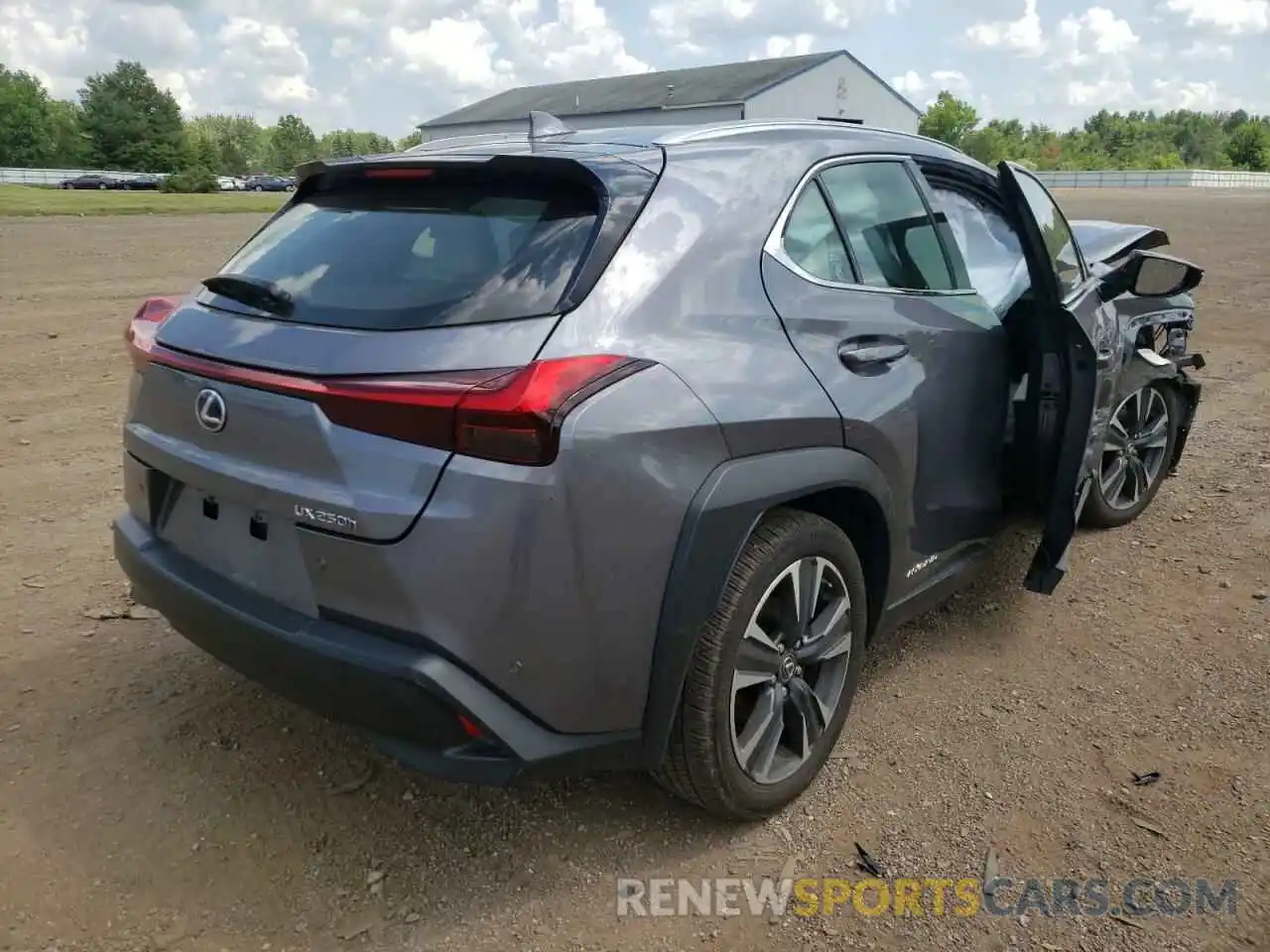 4 Фотография поврежденного автомобиля JTHX9JBH8M2044978 LEXUS UX 250H 2021