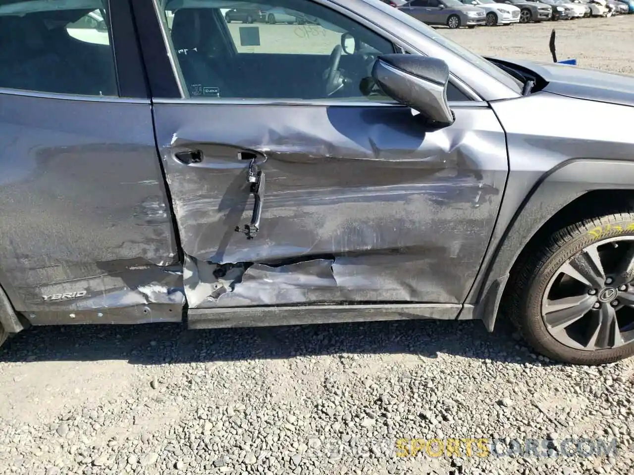 9 Photograph of a damaged car JTHX9JBH8M2053728 LEXUS UX 250H 2021