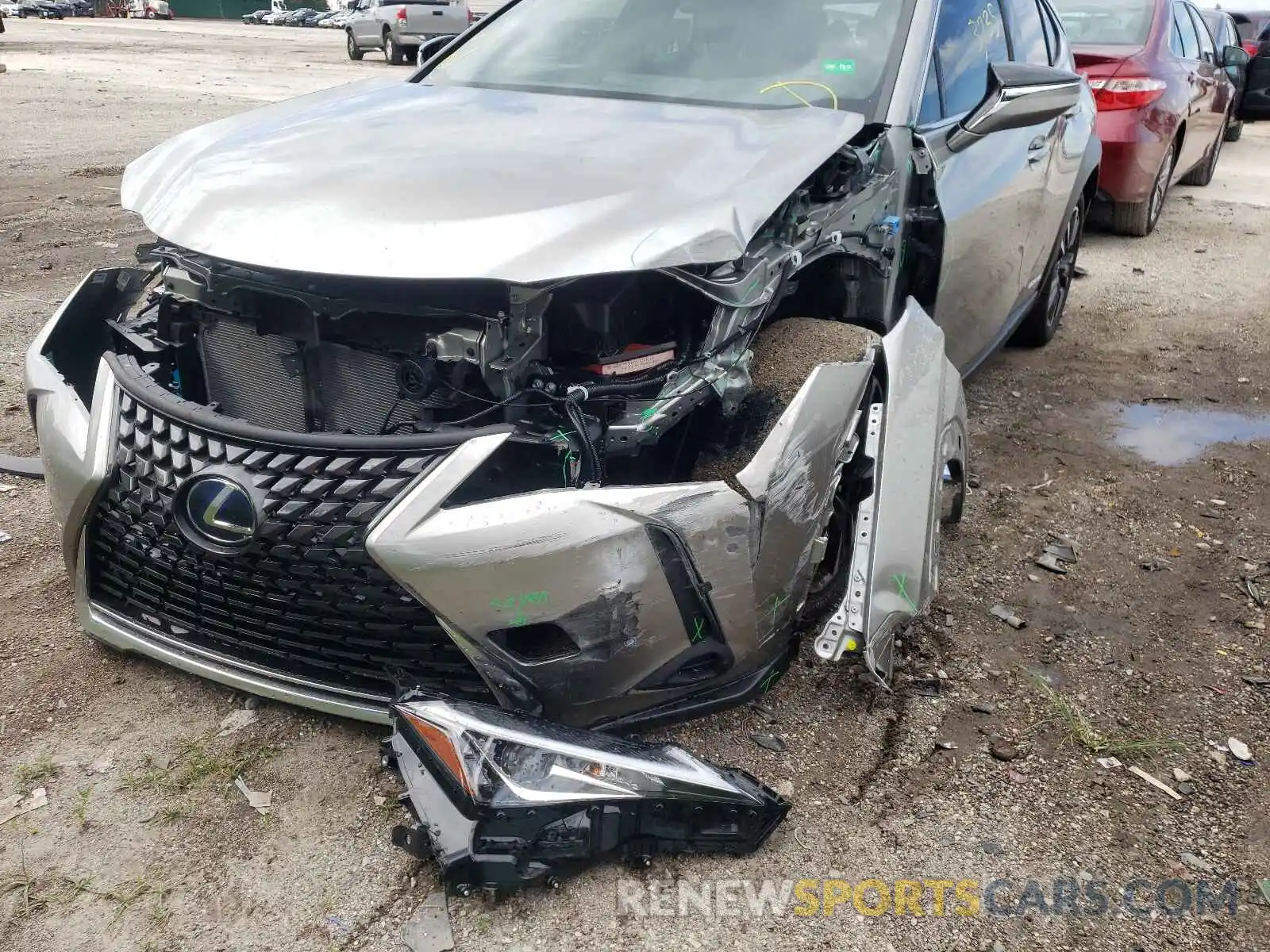 9 Photograph of a damaged car JTHX9JBHXM2044772 LEXUS UX 250H 2021