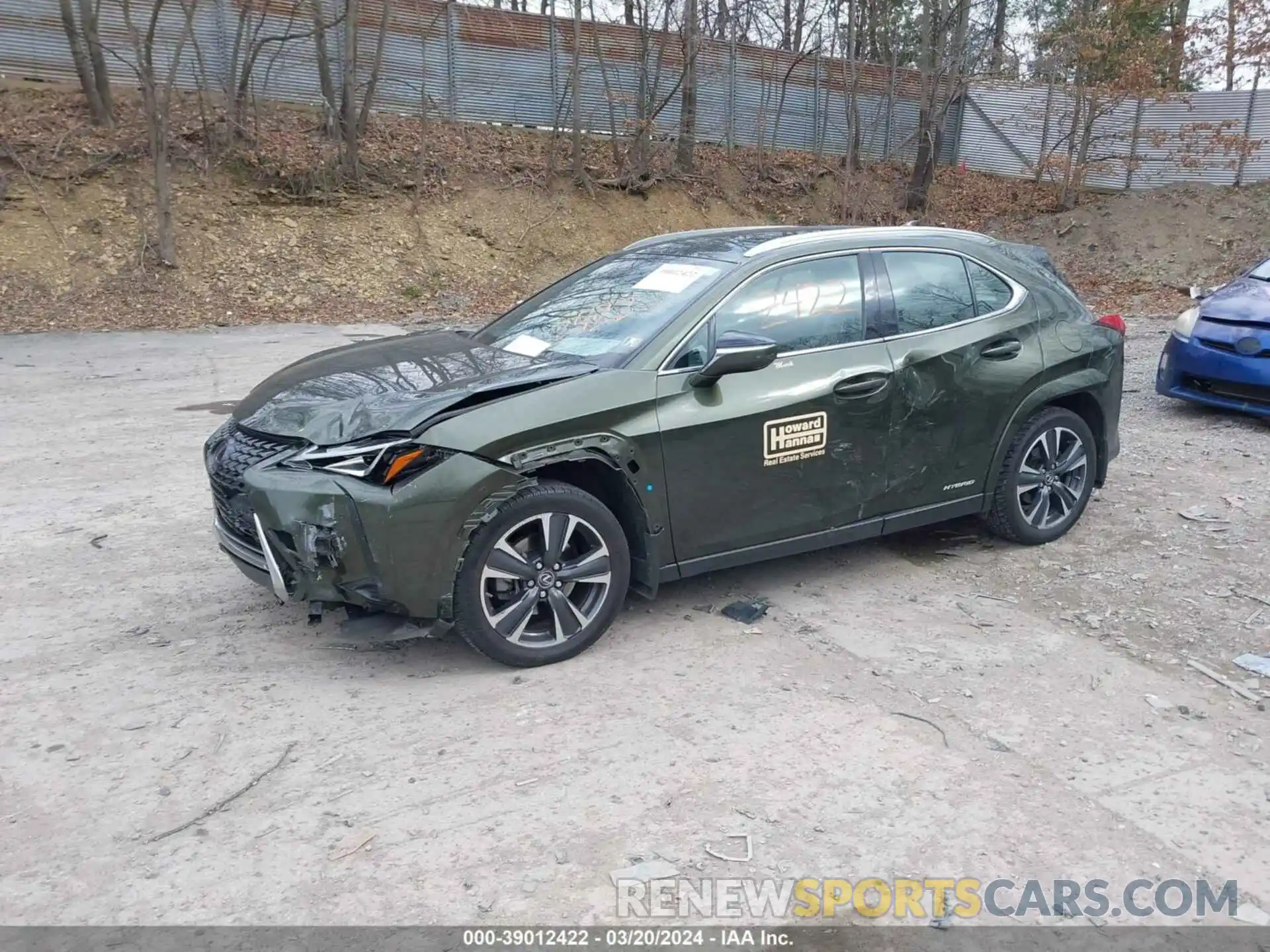 2 Фотография поврежденного автомобиля JTHP9JBH3N2058210 LEXUS UX 250H 2022