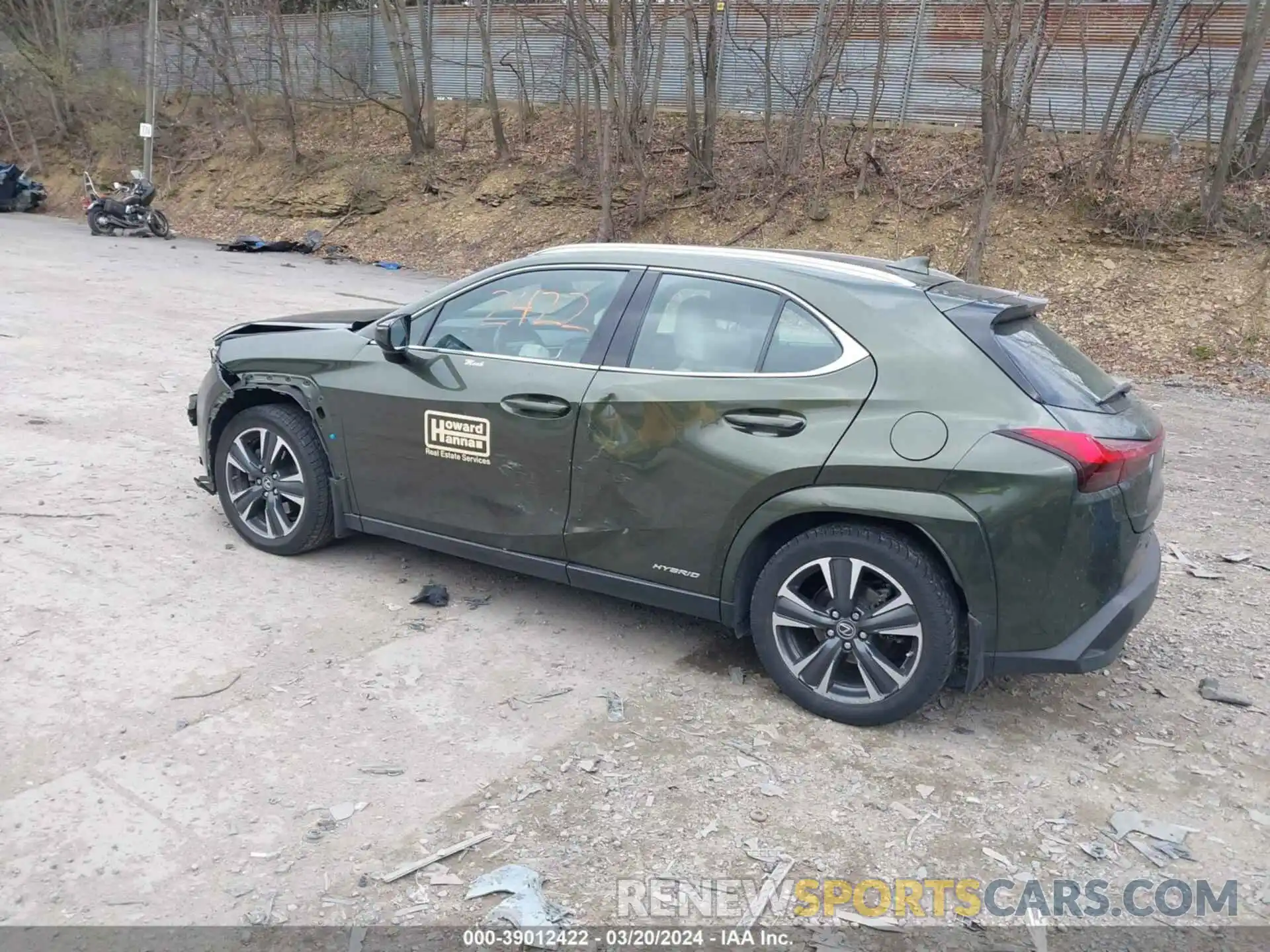 3 Фотография поврежденного автомобиля JTHP9JBH3N2058210 LEXUS UX 250H 2022