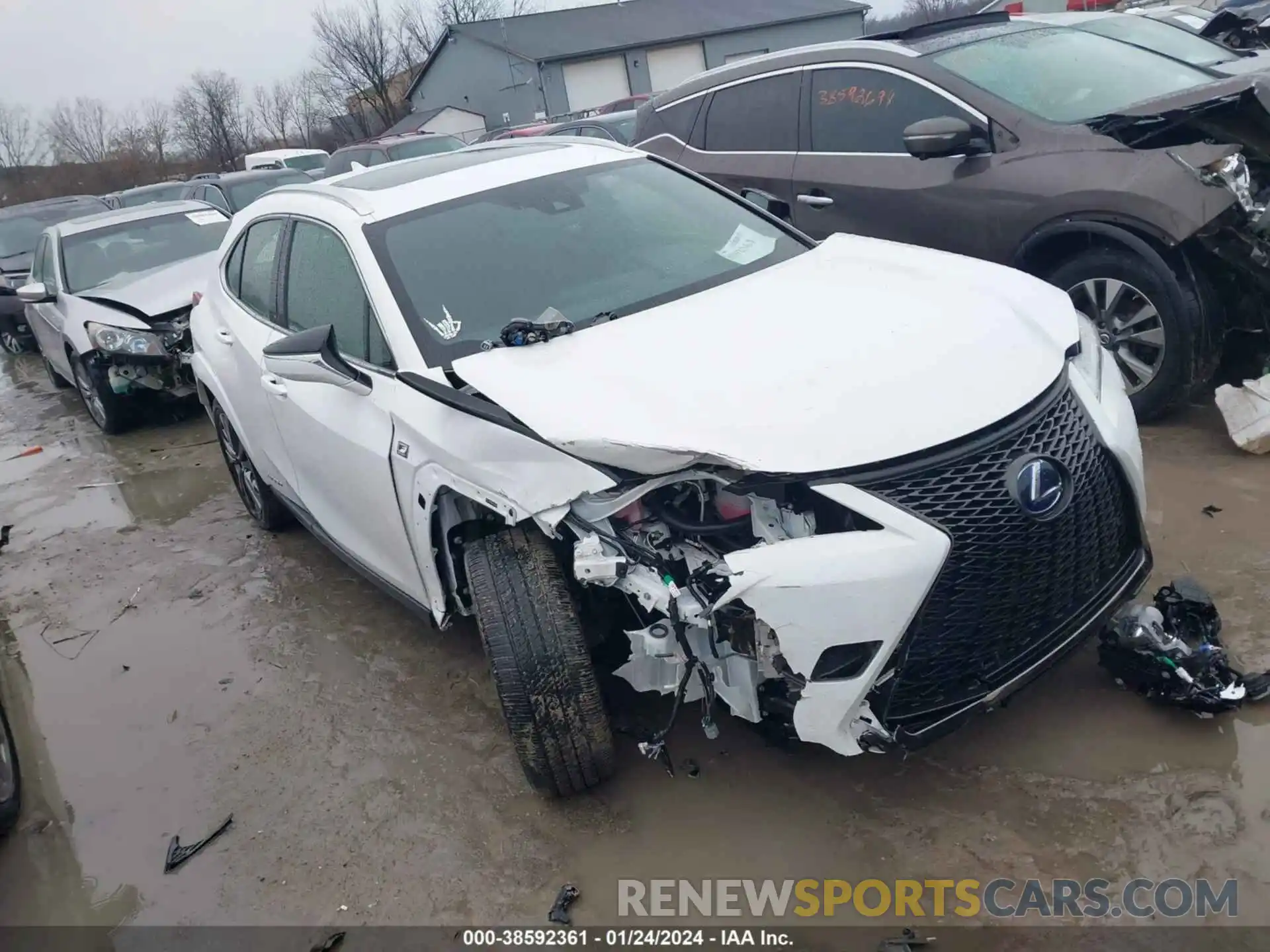 1 Photograph of a damaged car JTHR9JBH8N2060897 LEXUS UX 250H 2022