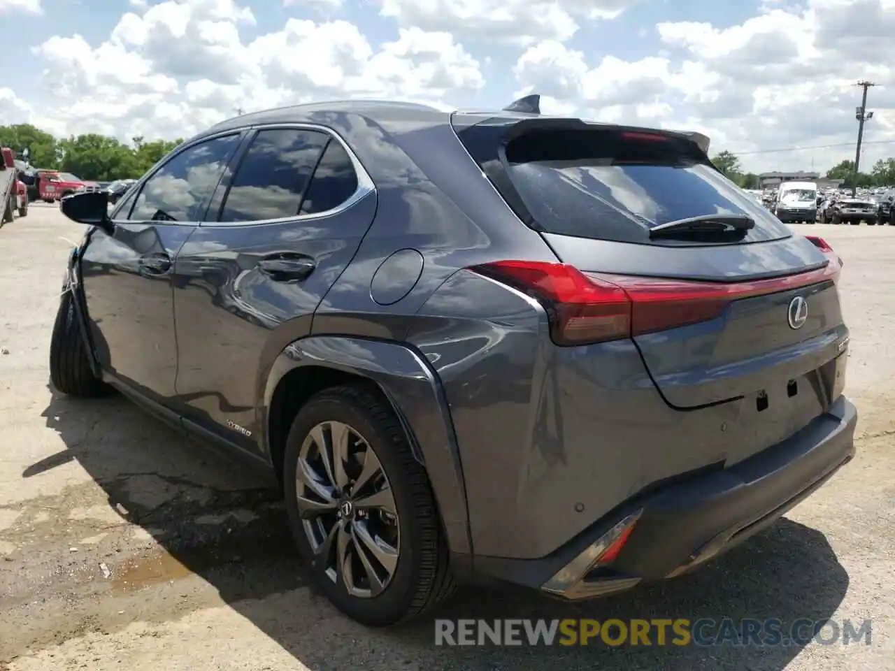 3 Фотография поврежденного автомобиля JTHE9JBH9N2055853 LEXUS UX 250H BA 2022