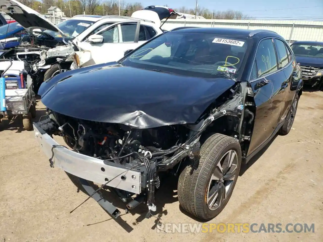 2 Фотография поврежденного автомобиля JTHP9JBH0N2056186 LEXUS UX 250H BA 2022