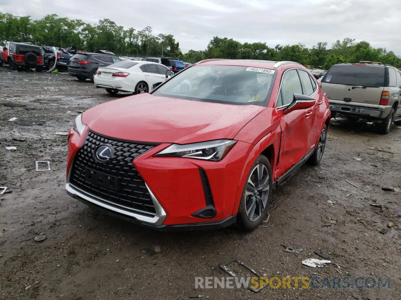 2 Фотография поврежденного автомобиля JTHP9JBH5N2059343 LEXUS UX 250H BA 2022