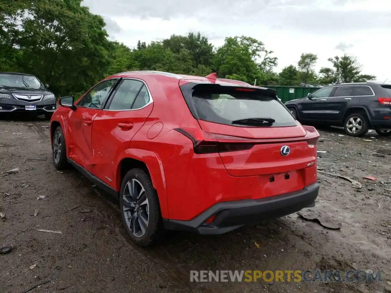 3 Photograph of a damaged car JTHP9JBH5N2059343 LEXUS UX 250H BA 2022