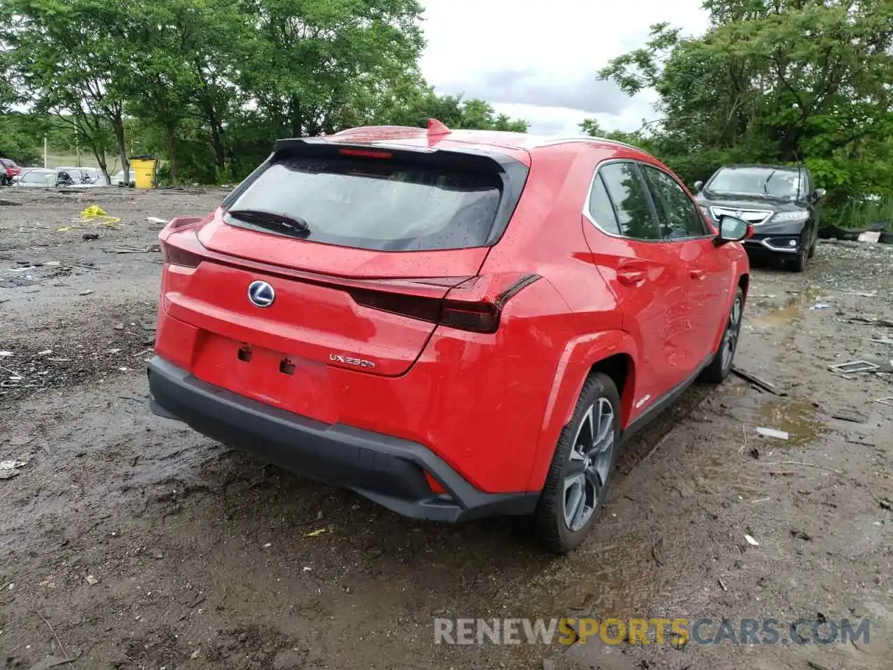 4 Photograph of a damaged car JTHP9JBH5N2059343 LEXUS UX 250H BA 2022