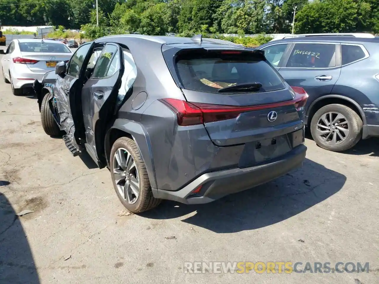 3 Фотография поврежденного автомобиля JTHP9JBH7N2060574 LEXUS UX 250H BA 2022