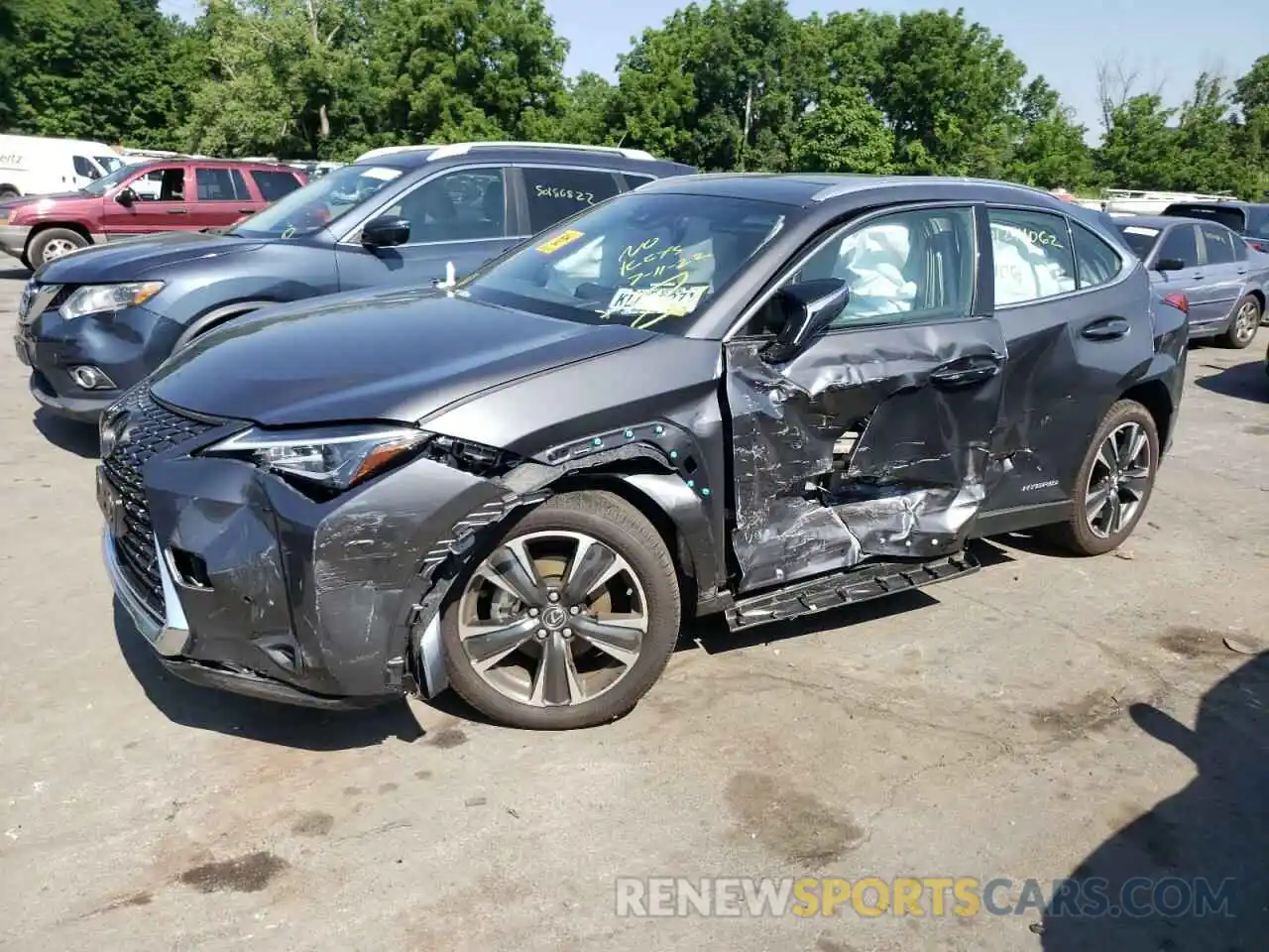 9 Фотография поврежденного автомобиля JTHP9JBH7N2060574 LEXUS UX 250H BA 2022