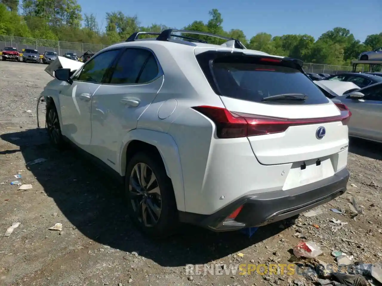 3 Фотография поврежденного автомобиля JTHR9JBH1N2056786 LEXUS UX 250H BA 2022