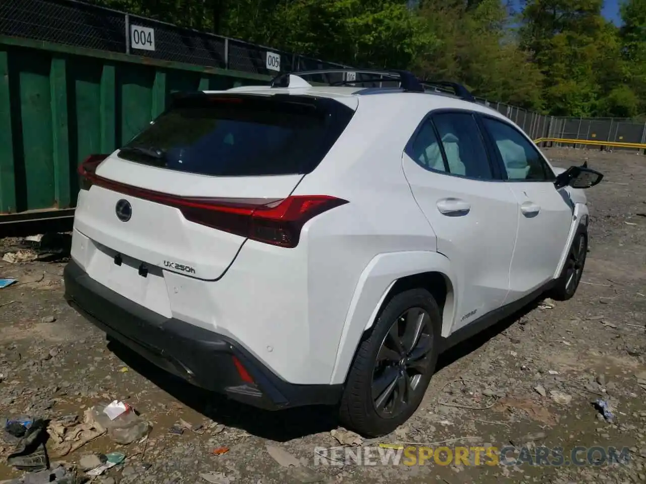 4 Фотография поврежденного автомобиля JTHR9JBH1N2056786 LEXUS UX 250H BA 2022