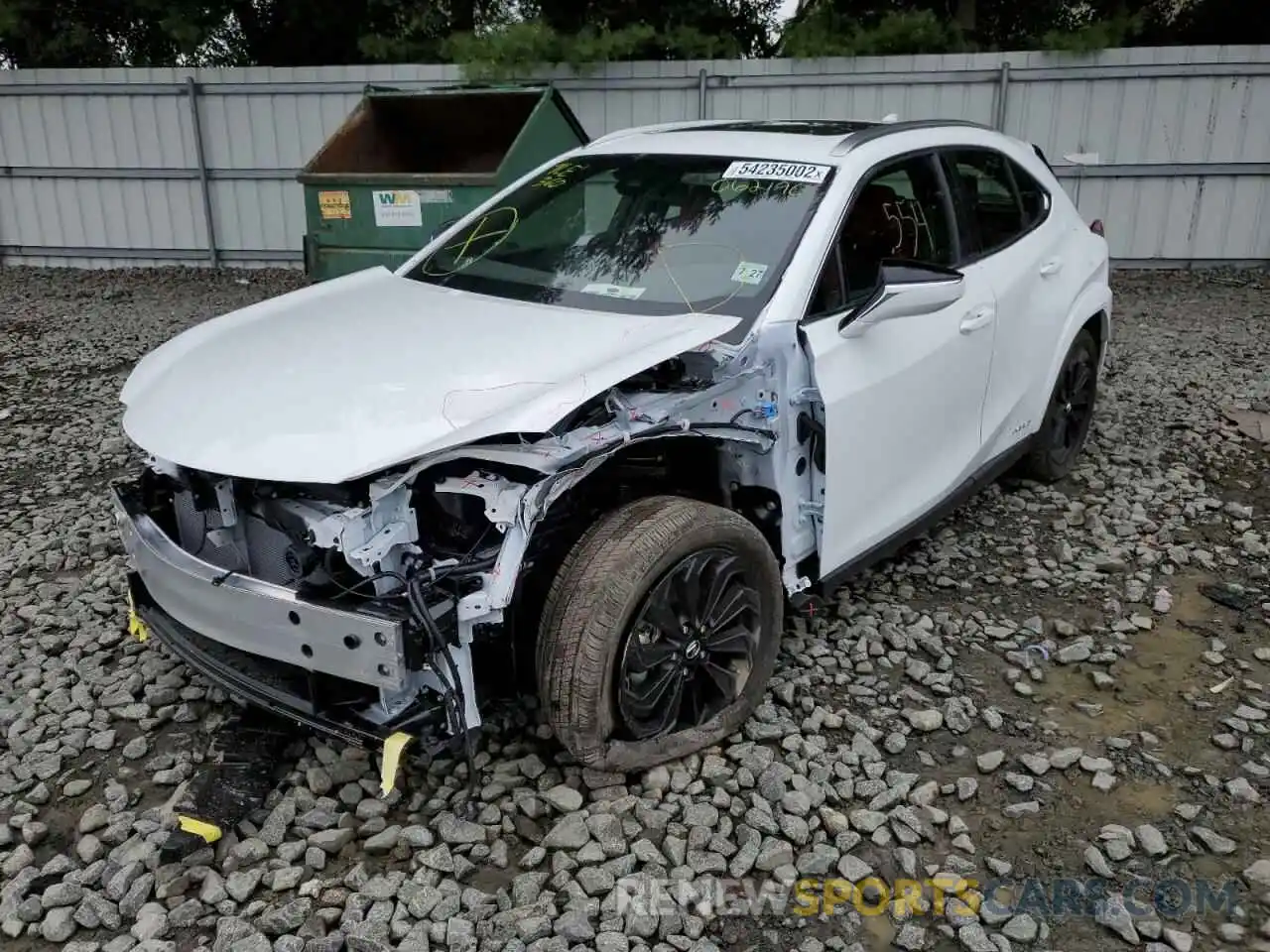 2 Фотография поврежденного автомобиля JTHR9JBH9N2062190 LEXUS UX 250H BA 2022