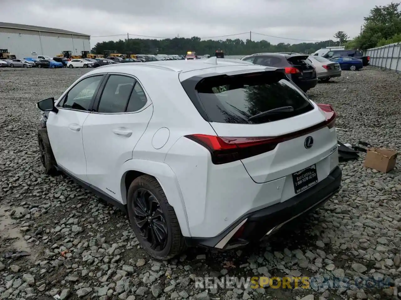 3 Фотография поврежденного автомобиля JTHR9JBH9N2062190 LEXUS UX 250H BA 2022