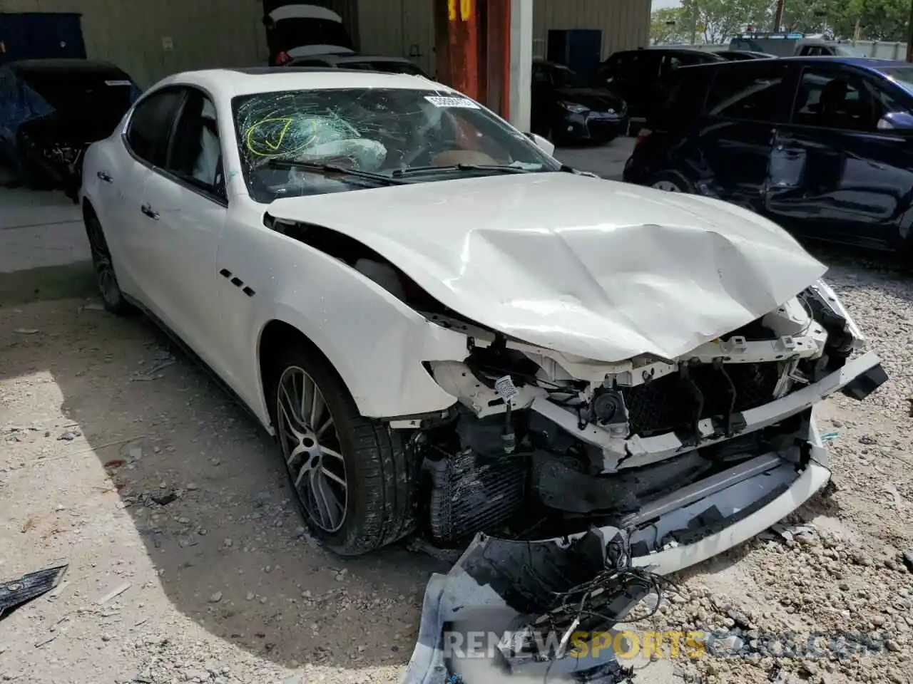 1 Photograph of a damaged car ZAM57XSAXK1314229 MASERATI ALL MODELS 2019