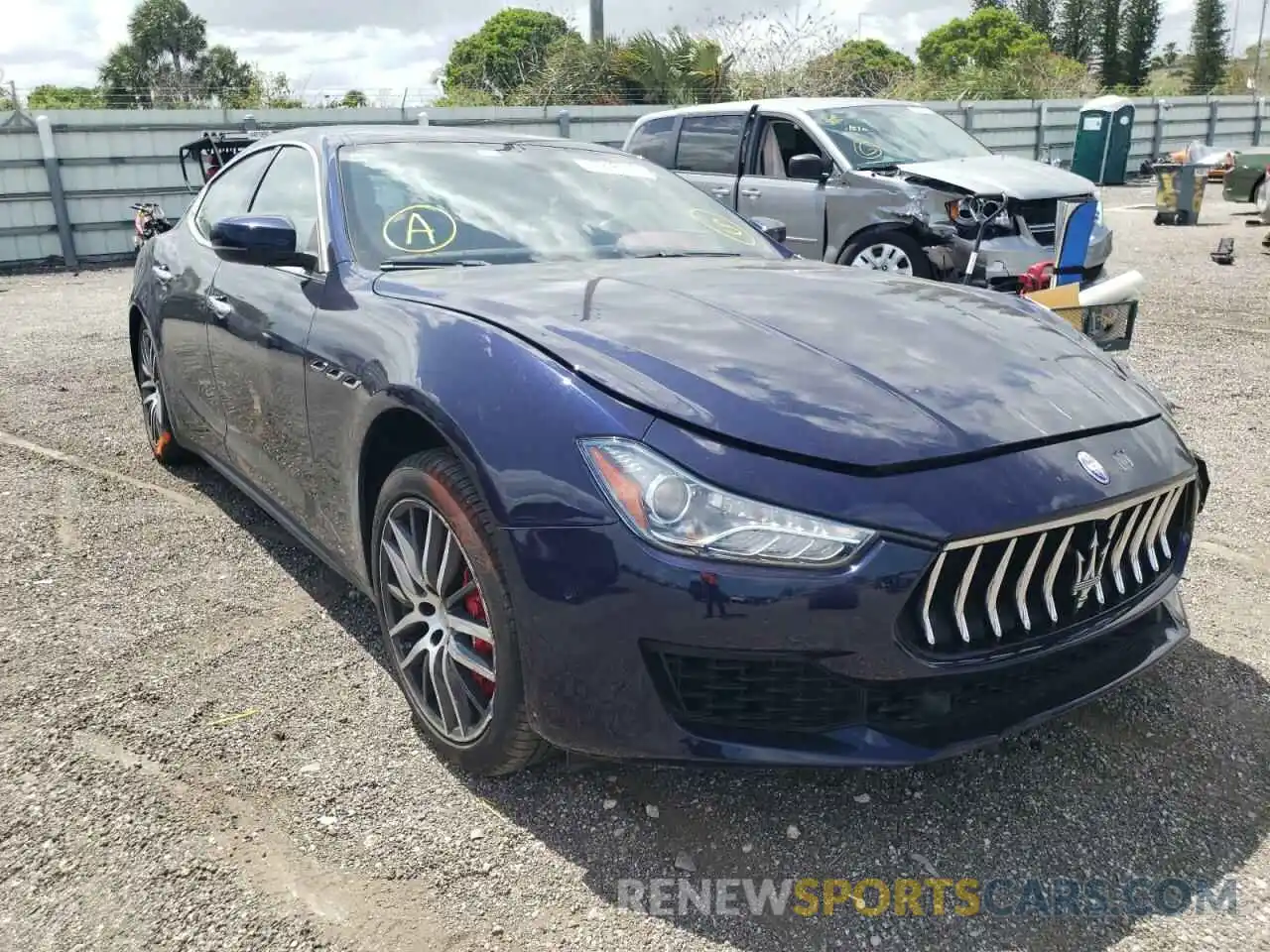 1 Photograph of a damaged car ZAM57YSAXK1314222 MASERATI ALL MODELS 2019