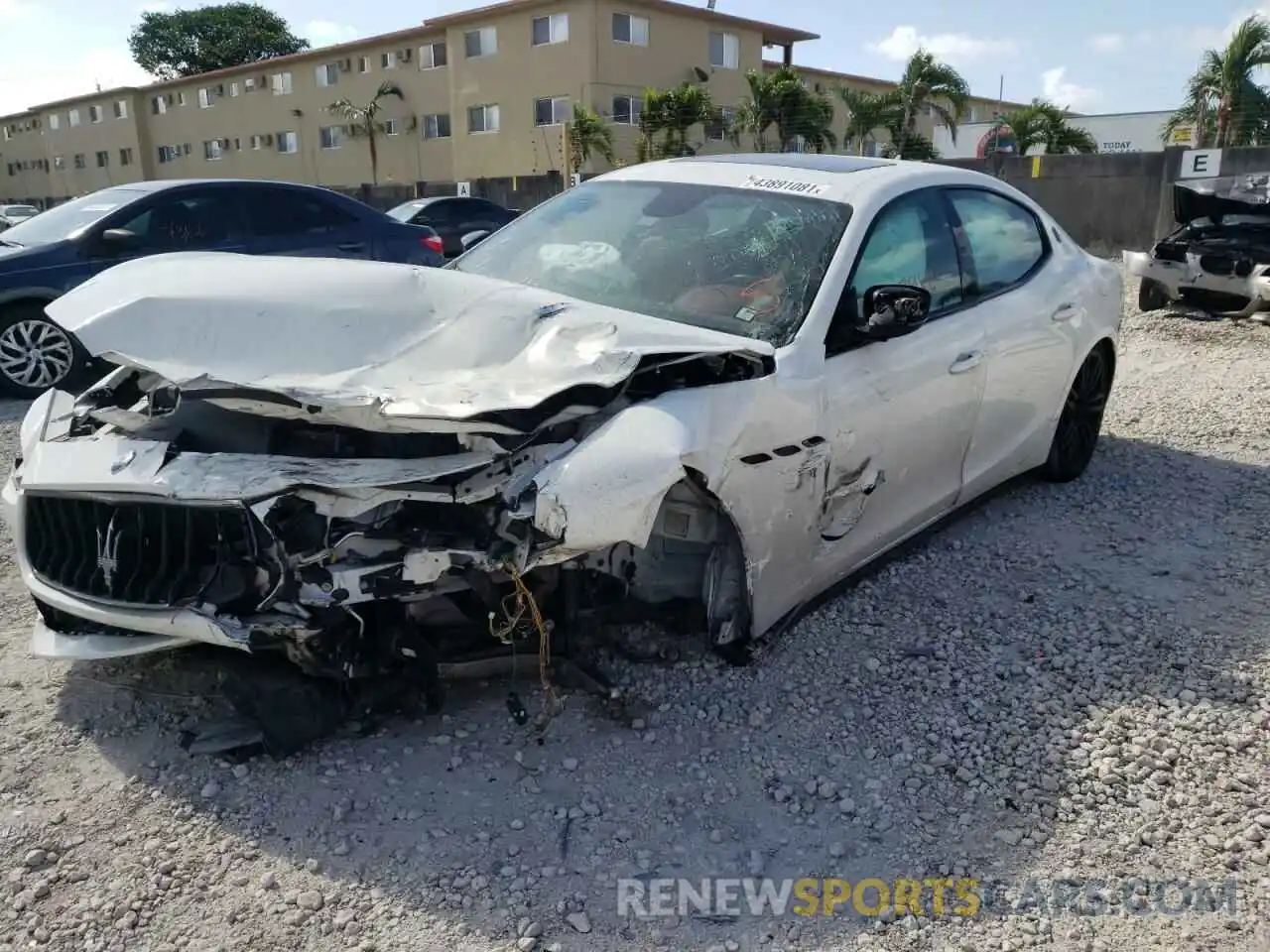 2 Photograph of a damaged car ZAM57YSAXK1325060 MASERATI ALL MODELS 2019