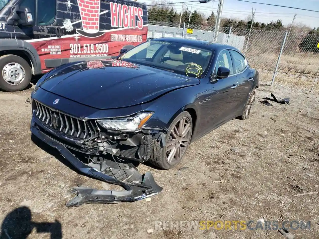 2 Photograph of a damaged car ZAM57YTA1K1328198 MASERATI ALL MODELS 2019