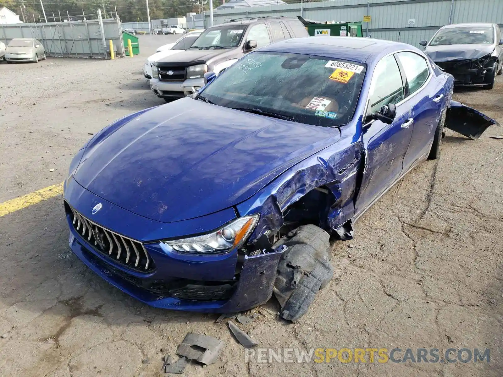 2 Photograph of a damaged car ZAM57YTA8K1314265 MASERATI ALL MODELS 2019