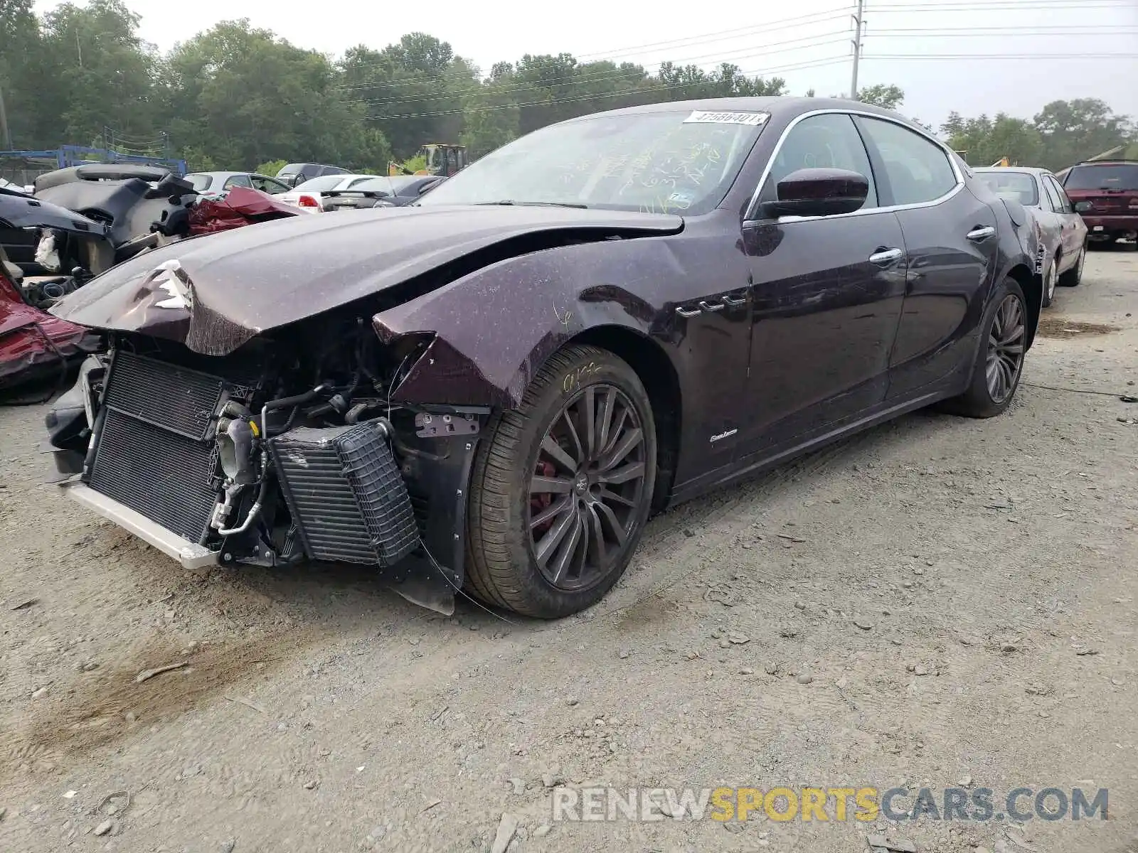 2 Photograph of a damaged car ZAM57YTL8K1315465 MASERATI ALL MODELS 2019