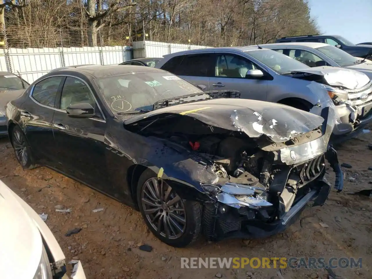 1 Photograph of a damaged car ZAM57YTA1L1344435 MASERATI ALL MODELS 2020