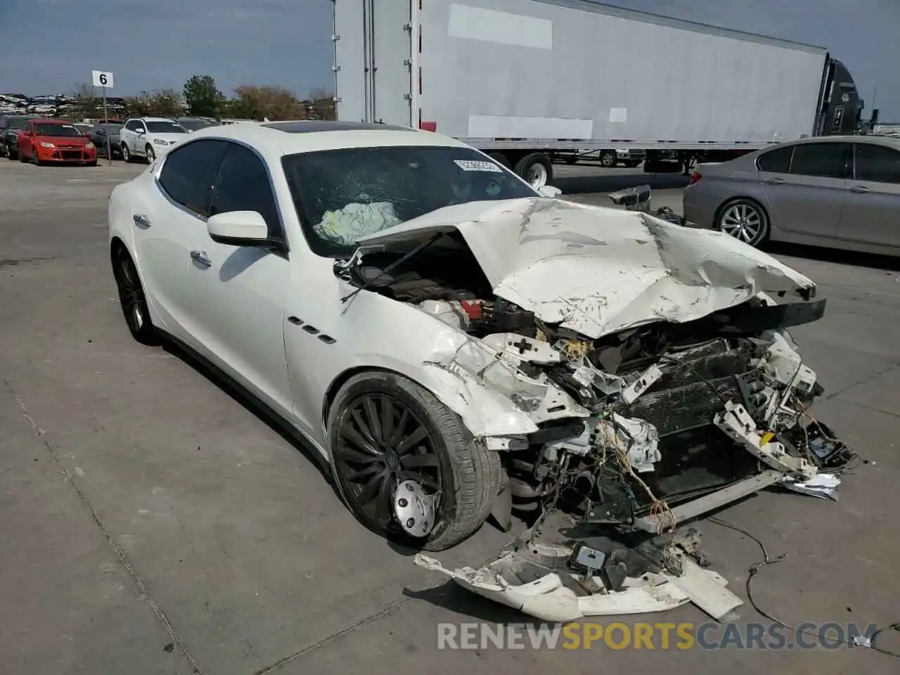 1 Photograph of a damaged car ZAM57YTA6L1344303 MASERATI ALL MODELS 2020