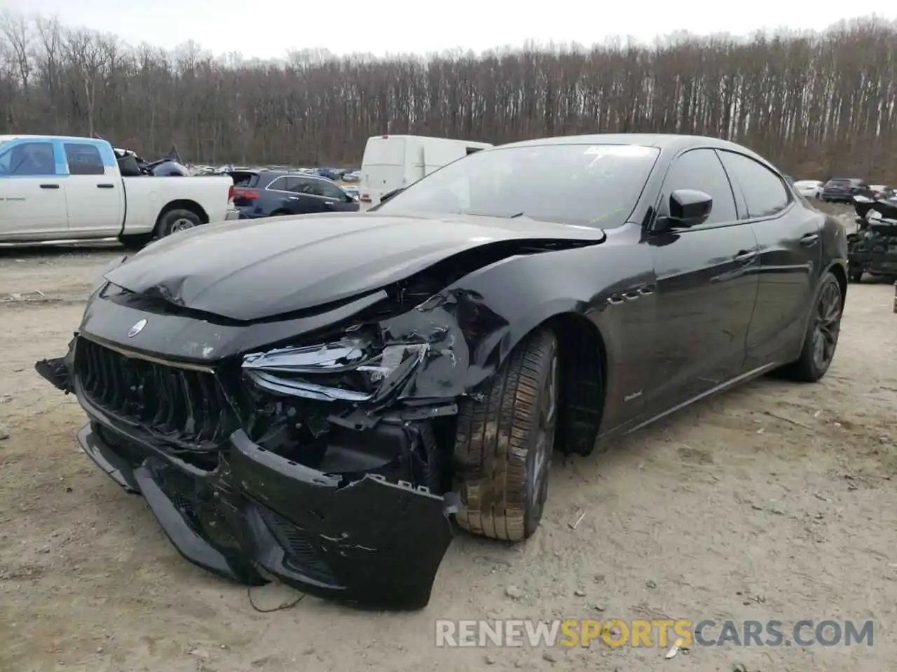 2 Photograph of a damaged car ZAM57YTS7M1375392 MASERATI ALL MODELS 2021