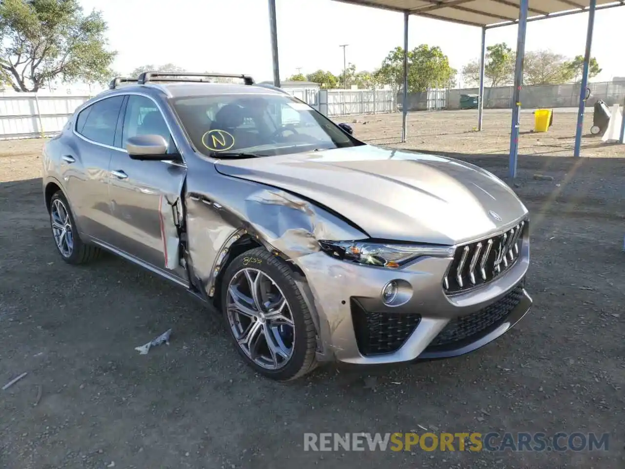 1 Photograph of a damaged car ZN661YUA6MX372513 MASERATI ALL MODELS 2021