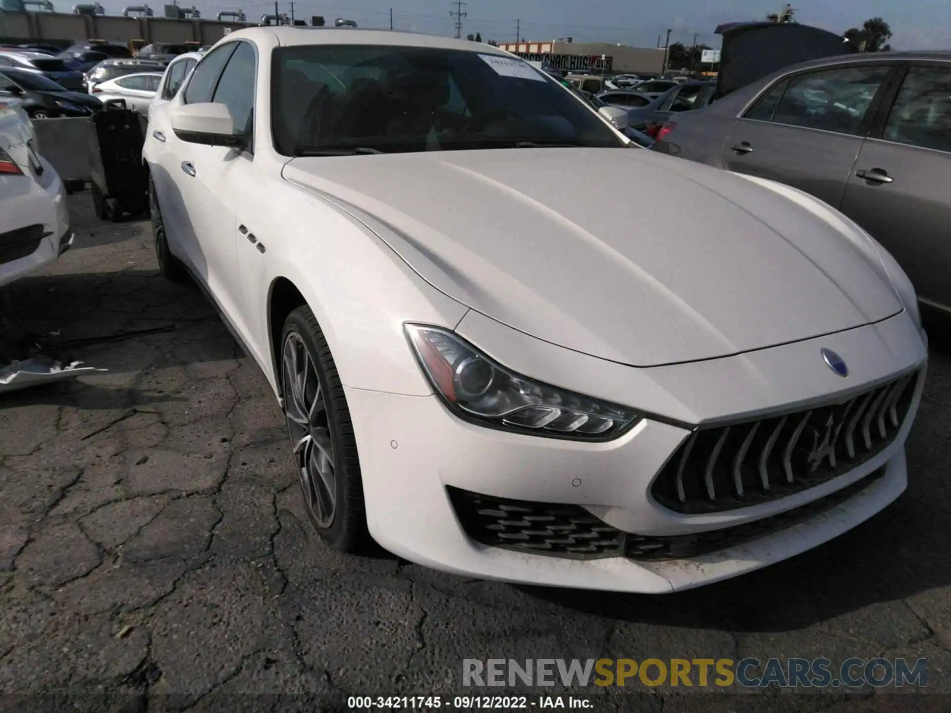 1 Photograph of a damaged car ZAM57XSA0K1319407 MASERATI GHIBLI 2019