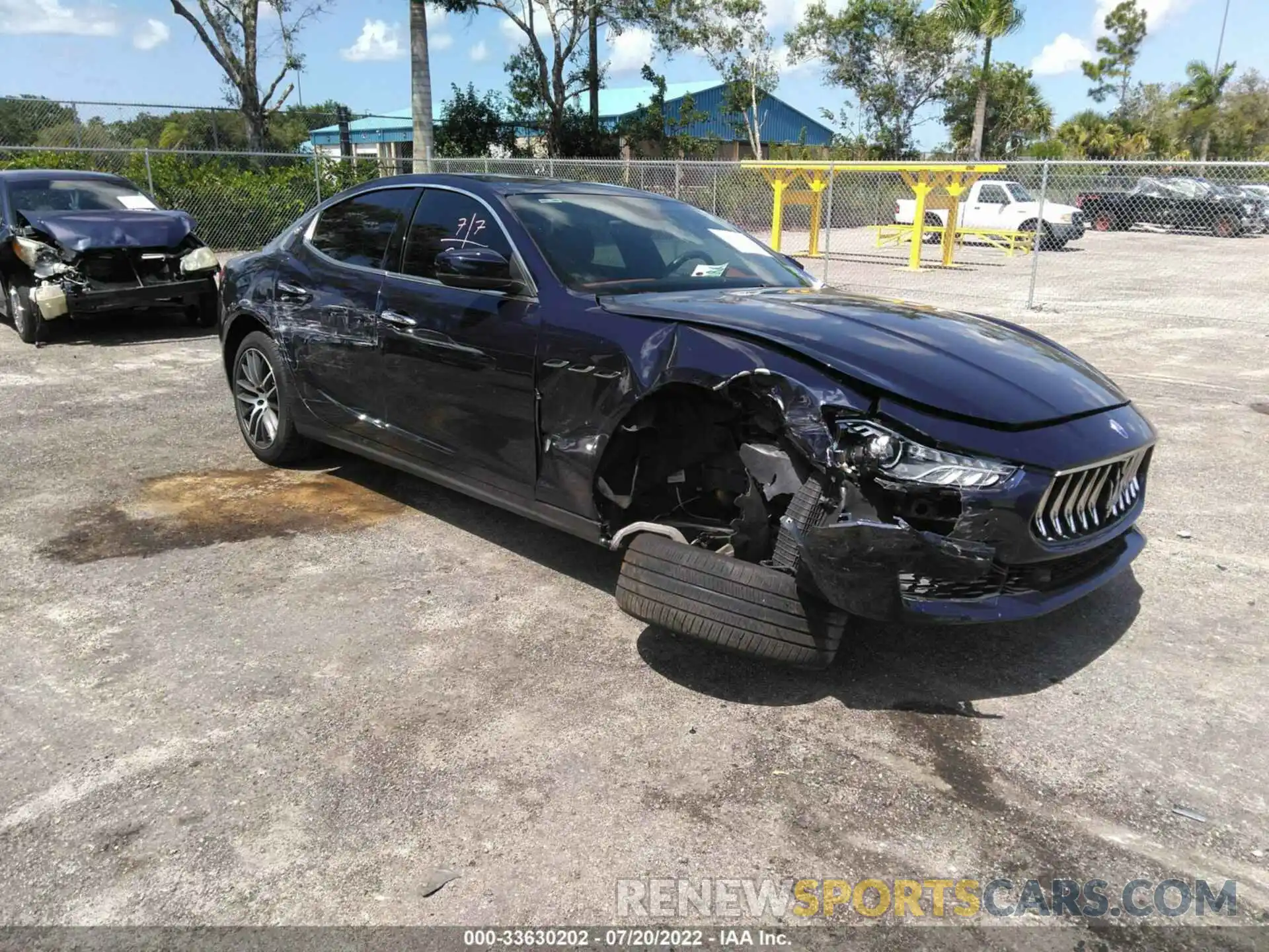 1 Photograph of a damaged car ZAM57XSA3K1310068 MASERATI GHIBLI 2019