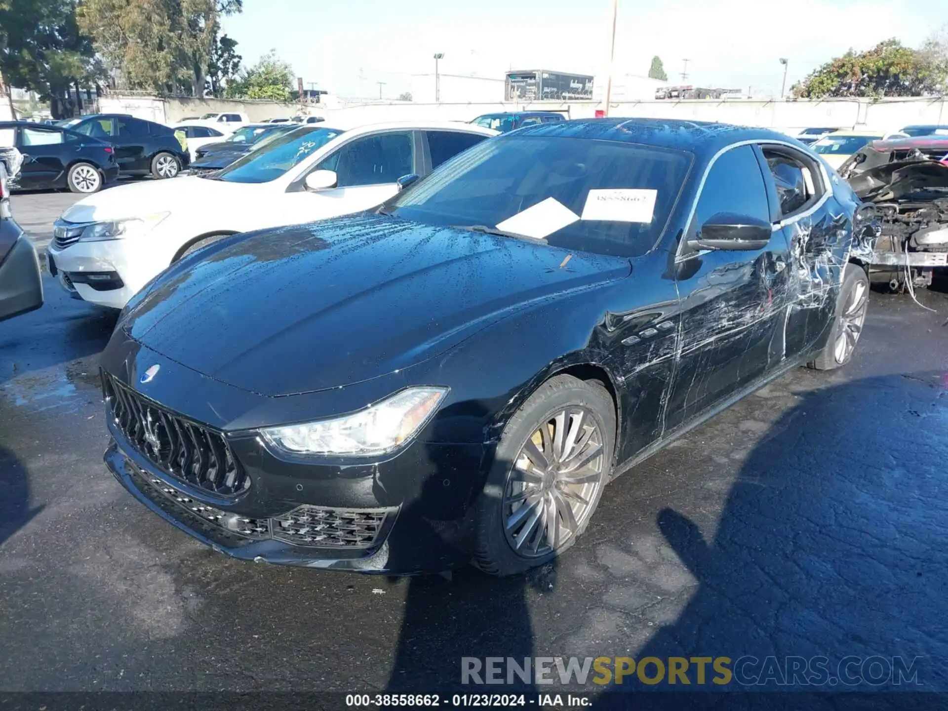 2 Photograph of a damaged car ZAM57XSA9K1329496 MASERATI GHIBLI 2019