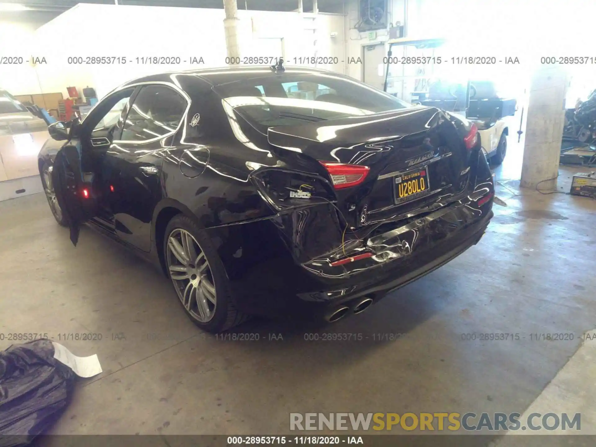 3 Photograph of a damaged car ZAM57YSA1K1311144 MASERATI GHIBLI 2019