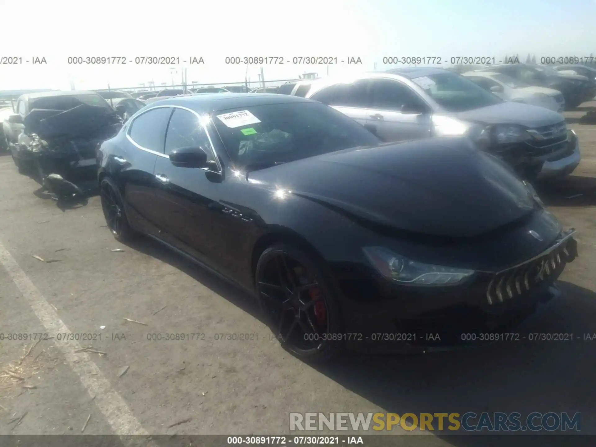 1 Photograph of a damaged car ZAM57YSA5K1311146 MASERATI GHIBLI 2019