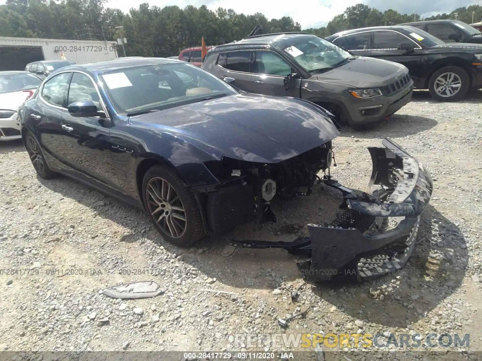 1 Photograph of a damaged car ZAM57YSAXK1320229 MASERATI GHIBLI 2019
