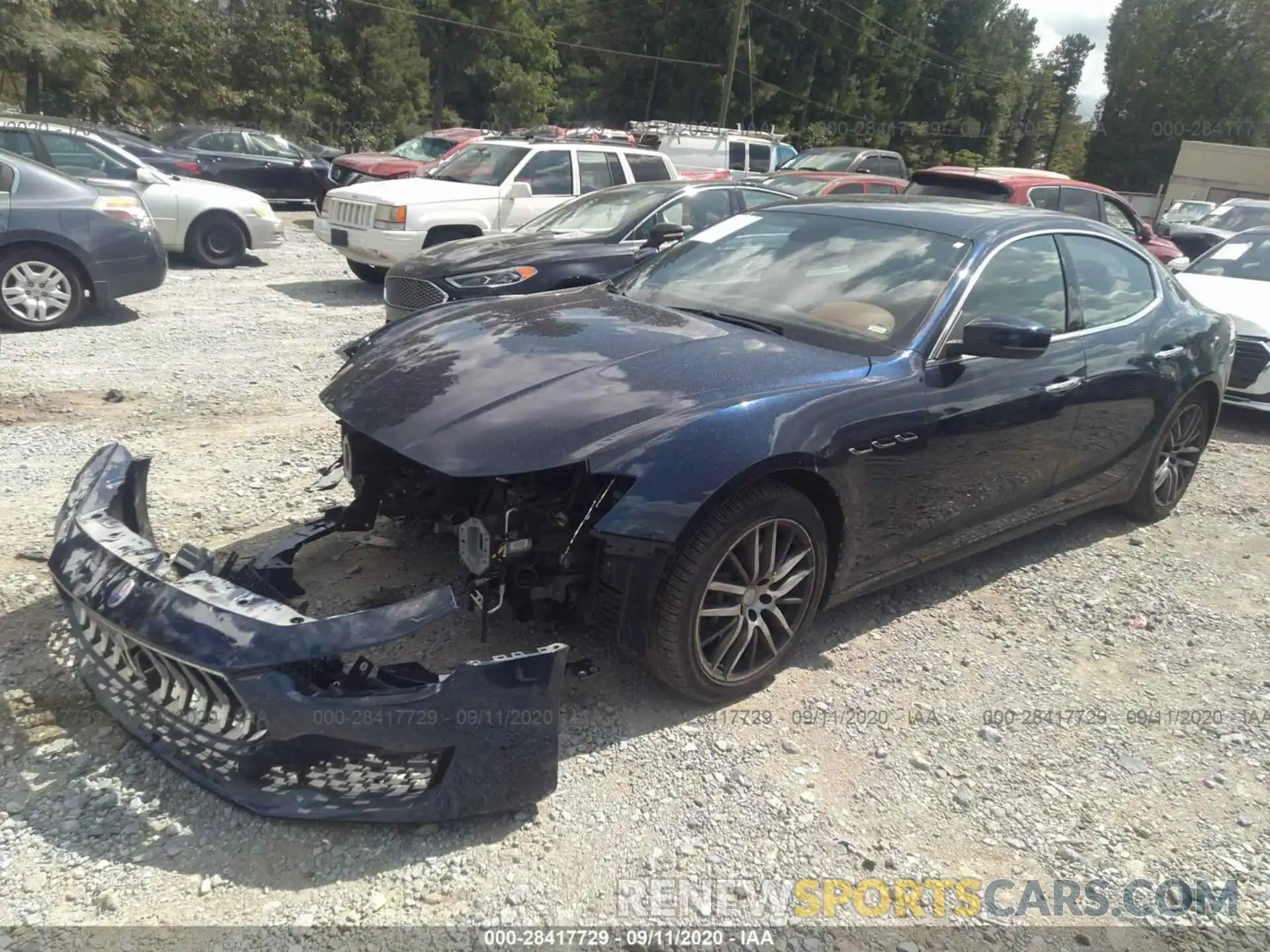 2 Photograph of a damaged car ZAM57YSAXK1320229 MASERATI GHIBLI 2019